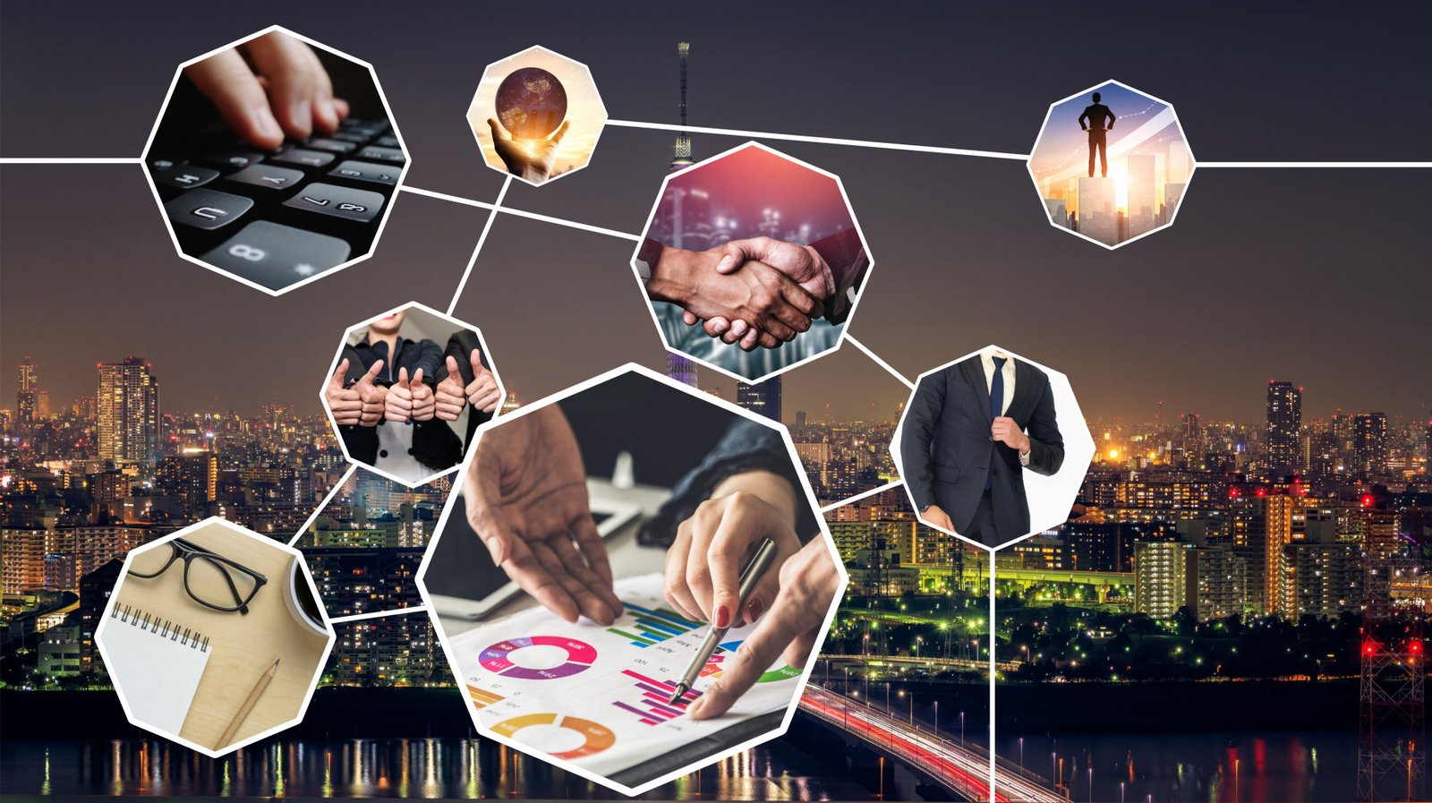 Business network services banner